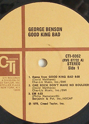 George Benson : Good King Bad (LP, Album, Gat)