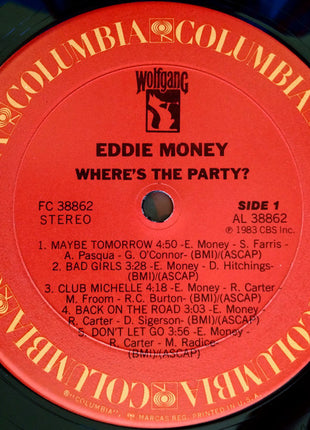 Eddie Money : Where's The Party? (LP, Album, Pit)