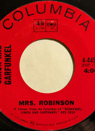 Simon & Garfunkel : Mrs. Robinson (7", Single, Styrene, Pit)