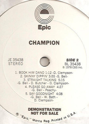 Champion (5) : Champion (LP, Album, Promo)