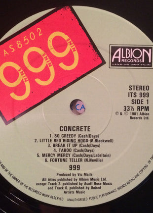 999 : Concrete (LP, Album)