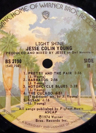 Jesse Colin Young : Light Shine (LP, Album, Ter)