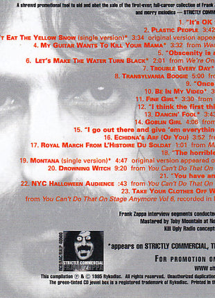 Frank Zappa : Kill Ugly Radio Some More (CD, Comp, Promo)