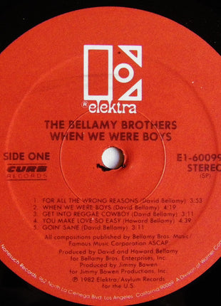 Bellamy Brothers : When We Were Boys (LP, Album, SP )