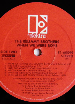 Bellamy Brothers : When We Were Boys (LP, Album, SP )