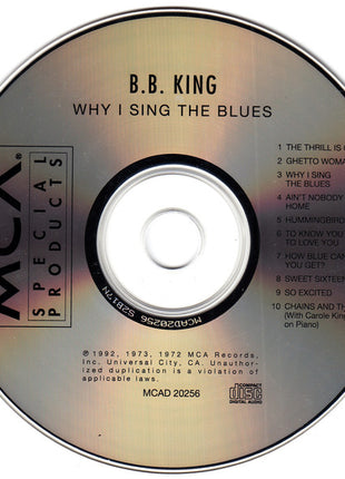 B.B. King : Why I Sing The Blues (CD, Comp, RE)