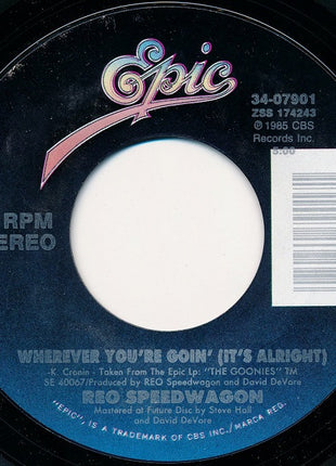 REO Speedwagon : Here With Me (7", Single, Styrene, Car)