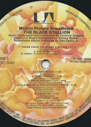 Carmine Coppola, Shirley Walker : The Black Stallion (Original Motion Picture Soundtrack) (LP)