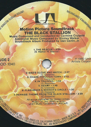 Carmine Coppola, Shirley Walker : The Black Stallion (Original Motion Picture Soundtrack) (LP)