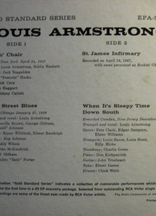 Louis Armstrong : Rockin' Chair (7", EP)