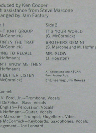 Jam Factory (2) : Sittin' In  The Trap (LP, Album)