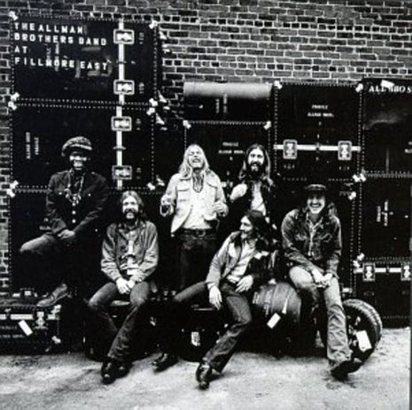 the album cover for The Allman Brothers Band - Allman Brothers Live at Fillmore East