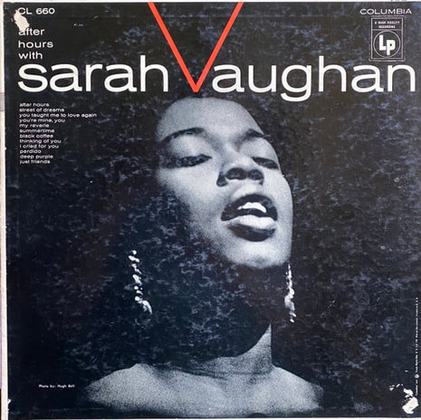 Sarah Vaughan : After Hours With Sarah Vaughan (LP, Album, Mono, RP)