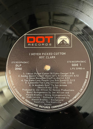 Roy Clark : I Never Picked Cotton (LP, RCA)
