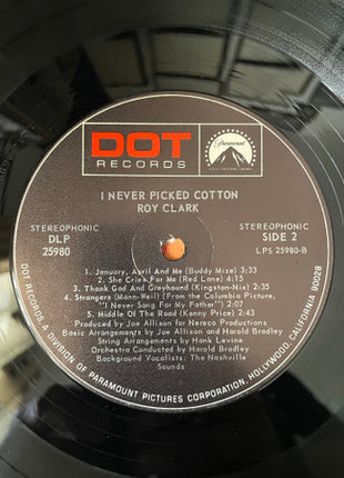Roy Clark : I Never Picked Cotton (LP, RCA)
