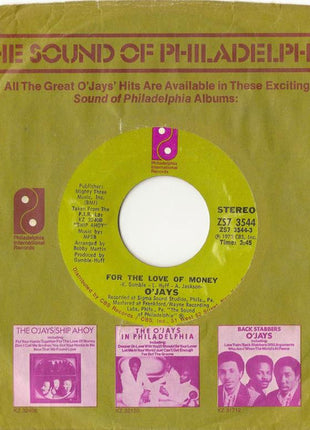 The O'Jays : For The Love Of Money / People Keep Tellin' Me (7", Single, Styrene)