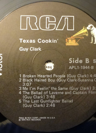 Guy Clark : Texas Cookin' (LP, Album, Ind)