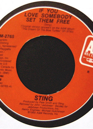 Sting : If You Love Somebody Set Them Free (Special Dance Remix) (7", Single, R)