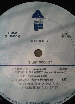 Cecil Taylor : Silent Tongues: Live At Montreux '74 (LP, Album)