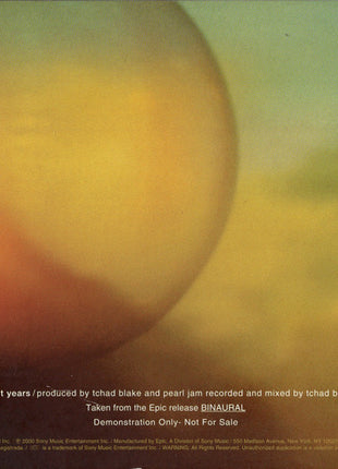 Pearl Jam : Light Years (CD, Single, Promo, Dig)