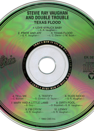 Stevie Ray Vaughan And Double Trouble* : Texas Flood (CD, Album, RE, Pit)