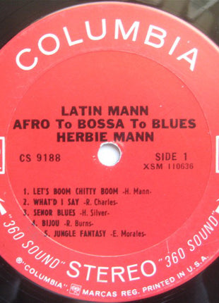 Herbie Mann : Latin Mann (Afro To Bossa To Blues) (LP, Album, RP)