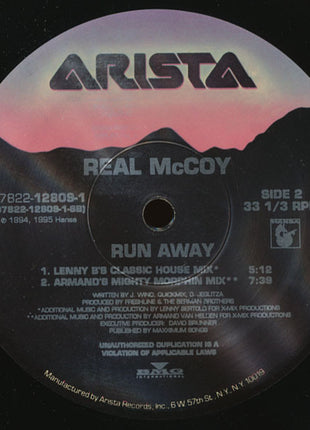 Real McCoy : Run Away (12")