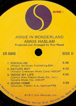 Annie Haslam : Annie In Wonderland (LP, Album, Jac)