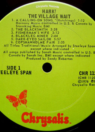 Steeleye Span : Hark! The Village Wait (LP, Album, RE, Ter)