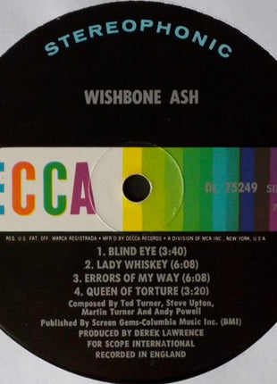 Wishbone Ash : Wishbone Ash (LP, Album, Pin)