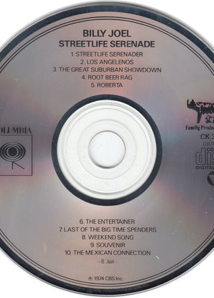 Billy Joel : Streetlife Serenade (CD, Album, RE, Dig)