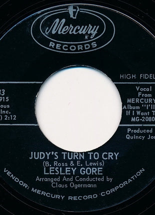 Lesley Gore : Judy's Turn To Cry (7", Single, Styrene)