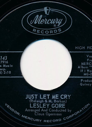 Lesley Gore : Judy's Turn To Cry (7", Single, Styrene)