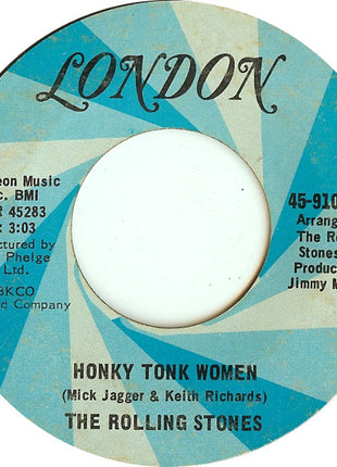The Rolling Stones : Honky Tonk Women / You Can't Always Get What You Want (7", Single, Styrene, She)