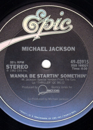 Michael Jackson : Wanna Be Startin' Somethin' (12")