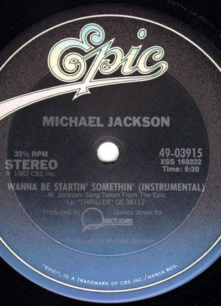 Michael Jackson : Wanna Be Startin' Somethin' (12")