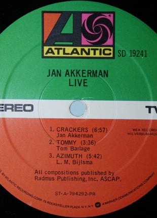 Jan Akkerman : Live (LP, Album, PR )