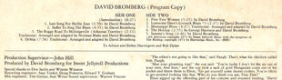 David Bromberg : David Bromberg (LP, Album, Pit)