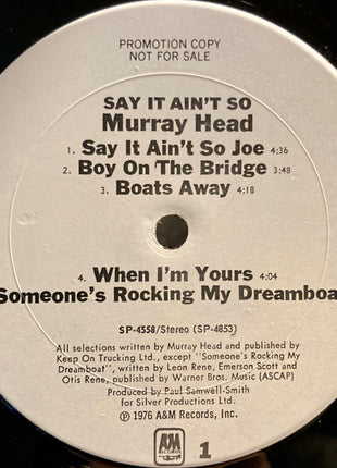Murray Head : Say It Ain't So (LP, Album, Promo, Pit)