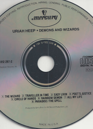 Uriah Heep : Demons And Wizards (CD, Album, RE)