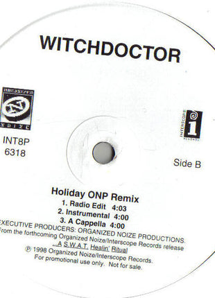 Witchdoctor : Heaven Comin' / Holiday (ONP Remix) (12", Promo)