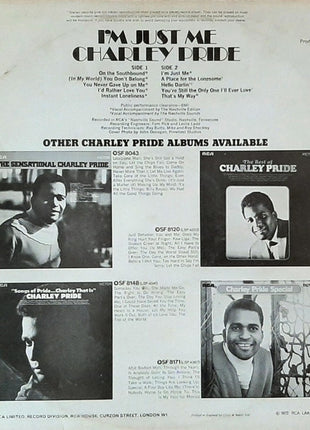 Charley Pride : I'm Just Me (LP, Album)