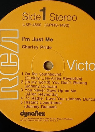 Charley Pride : I'm Just Me (LP, Album)