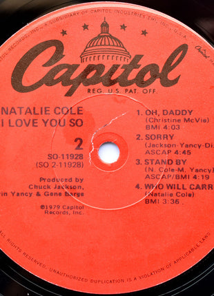 Natalie Cole : I Love You So (LP, Album, Los)