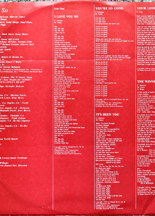 Natalie Cole : I Love You So (LP, Album, Los)