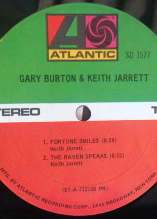 Gary Burton & Keith Jarrett : Gary Burton & Keith Jarrett (LP, Album, PR-)