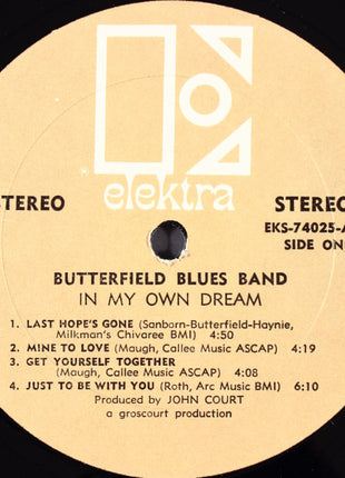 The Paul Butterfield Blues Band : In My Own Dream (LP, Album, All)