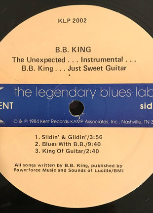 B.B. King : The Unexpected... Instrumental... B.B. King... Just Guitar (LP)