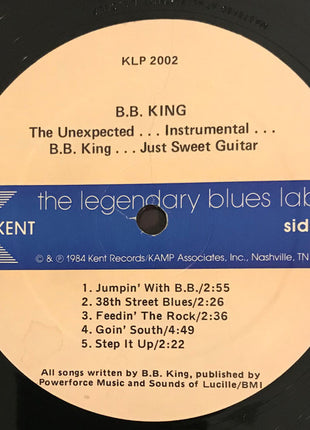B.B. King : The Unexpected... Instrumental... B.B. King... Just Guitar (LP)