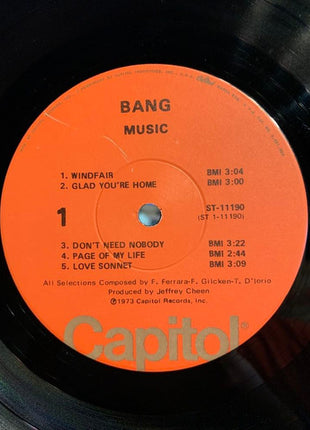 Bang (12) : Music (LP, Album, Win)